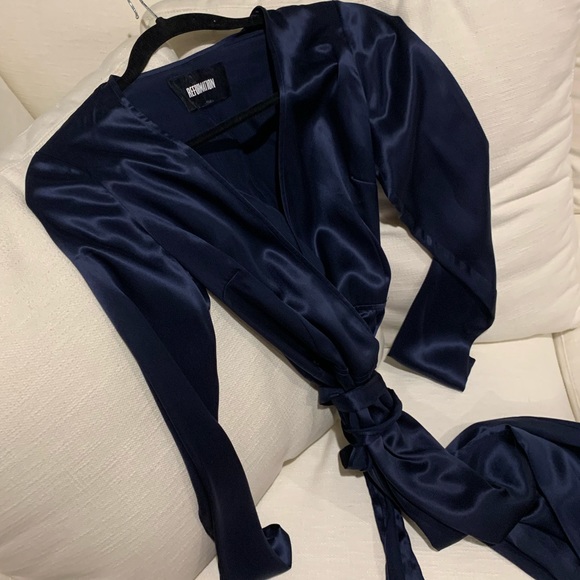 SOLD Reformation Marni Silk Wrap Dress - Picture 3 of 7